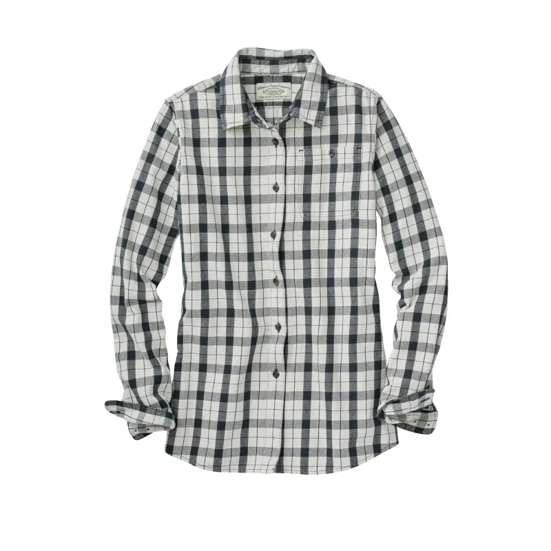 Women's Vintage Wash Alaskan Guide Shirt - Cream/black sold by Filson