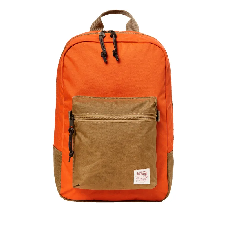 Surveyor 25l Backpack - Dark Tan / Flame made by Filson