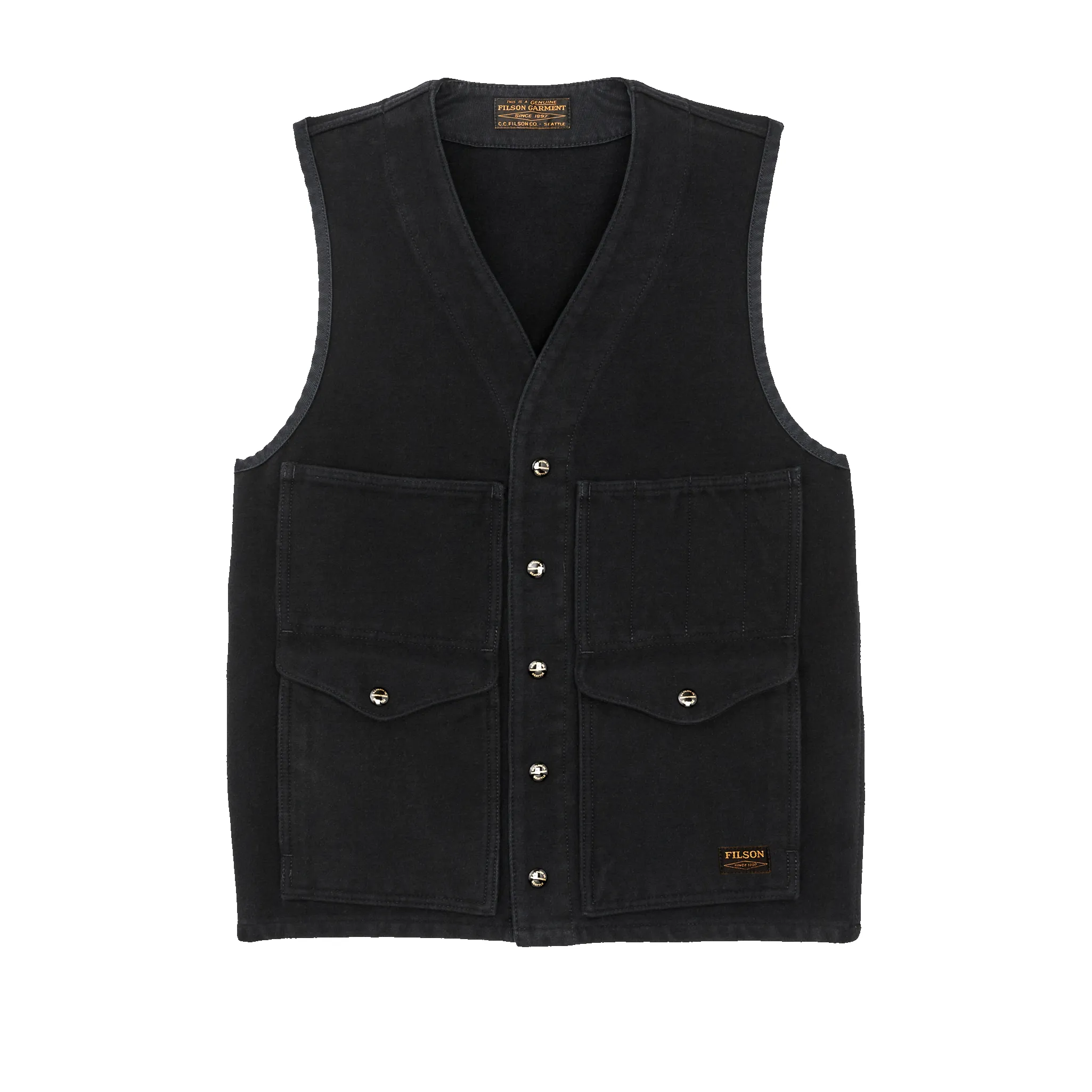 Beartooth Cruiser Vest - Anthracite sold by Filson