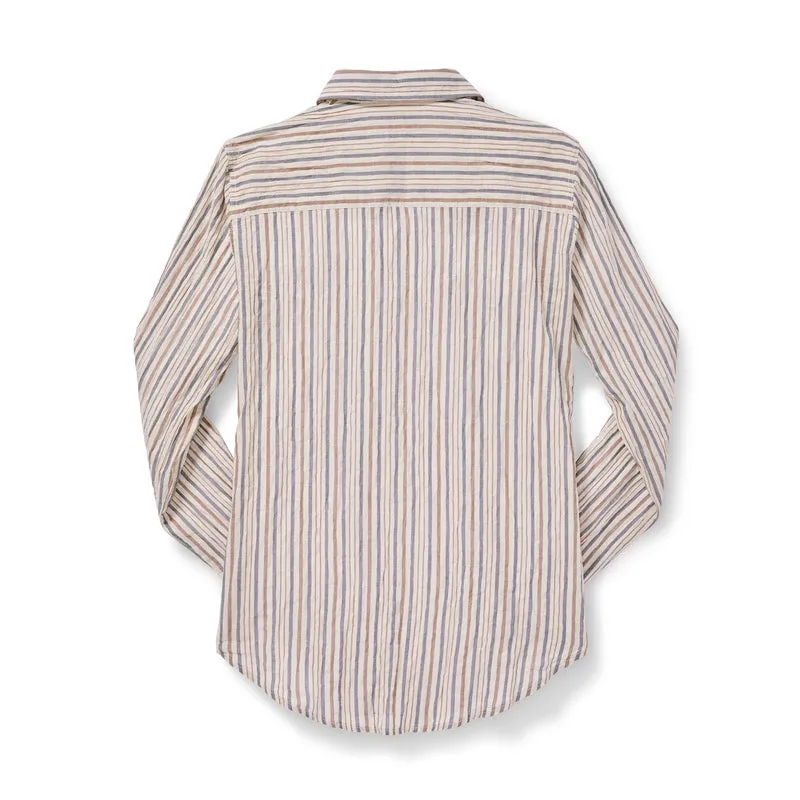 Women's Kadin Island Shirt - Natural/blue/brown Stripe sold by Filson product image thumbnail 2