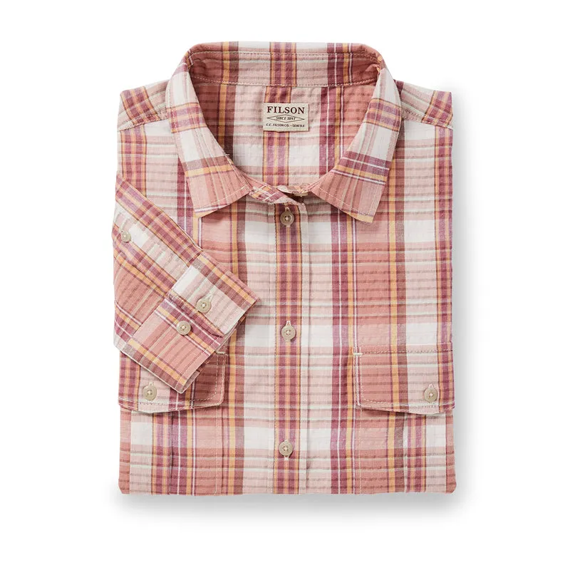 Women's Conway Shirt - Clay / Mauve / Cream Plaid sold by Filson product image thumbnail 3