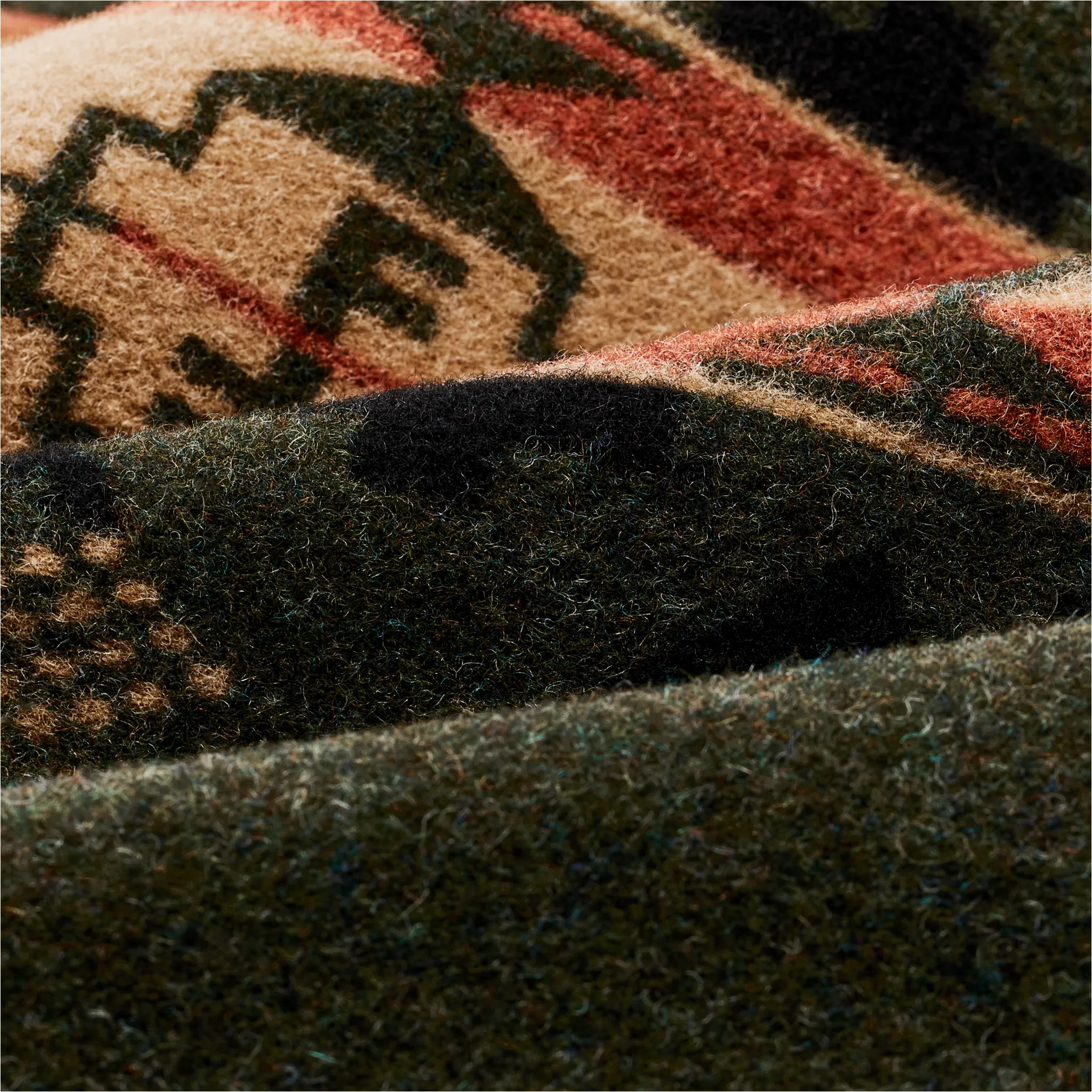 Filson Forestry Wool Blanket Robe - Dark Timber / Tan Multi sold by Filson product image thumbnail 4