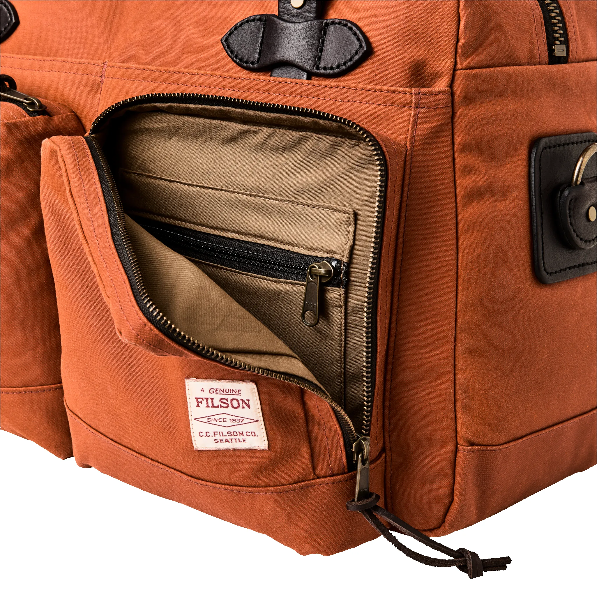 48 Hour Tin Cloth Duffle Bag - Rust sold by Filson product image thumbnail 3