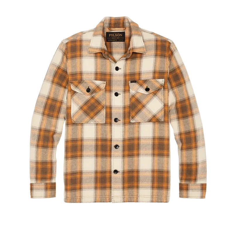 Deer Island Jac-shirt - Orange / Brown Shadow Plaid sold by Filson