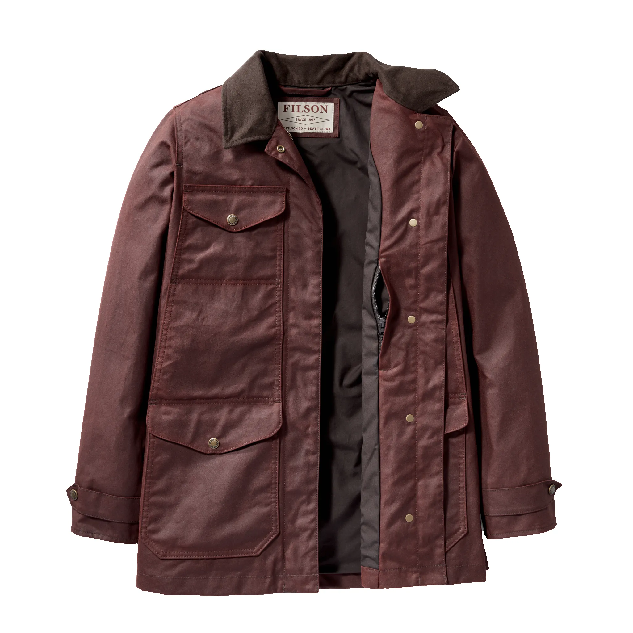 Women's Moorcroft Jacket - Burgundy sold by Filson product image thumbnail 3