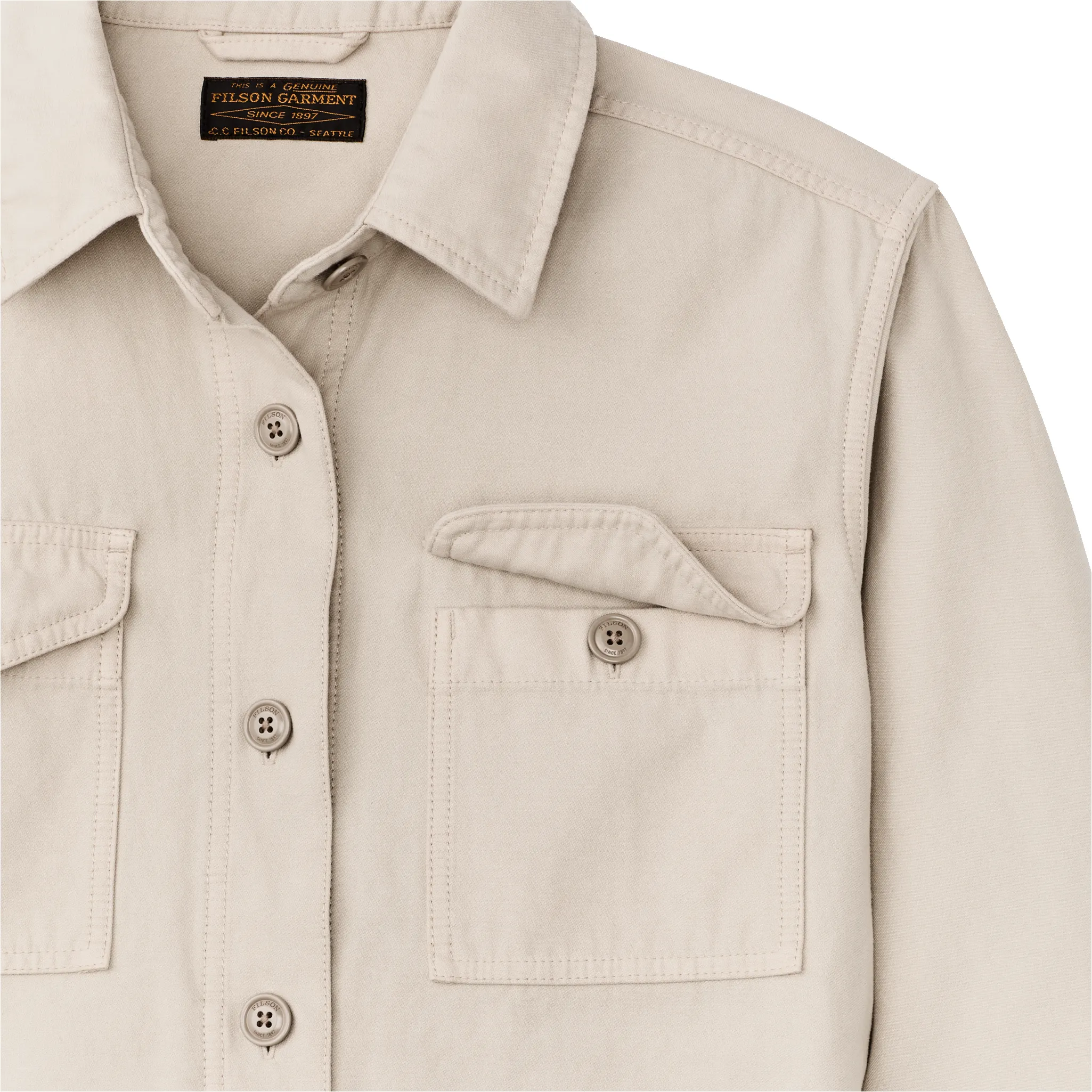 Women's Field Jac-shirt - Feather Gray sold by Filson product image thumbnail 4