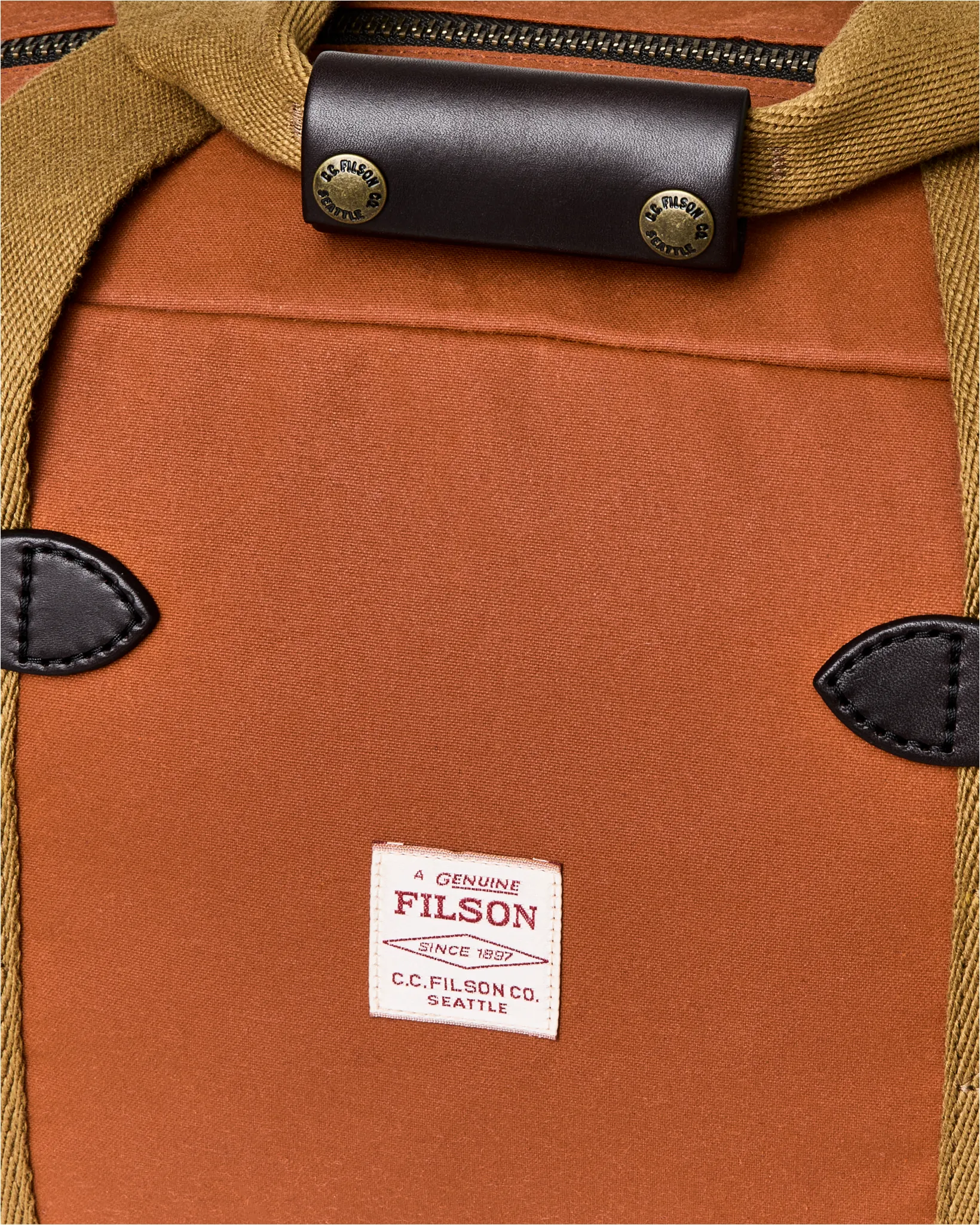 Small Tin Cloth Duffle Bag - Rust sold by Filson product image thumbnail 5