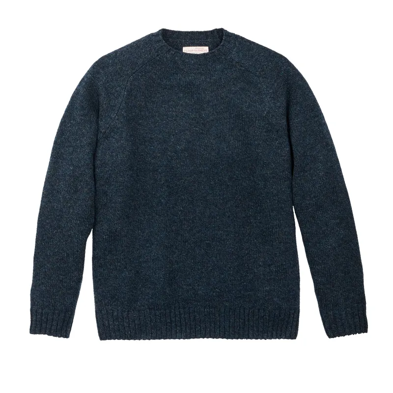 Heritage 5-gauge Wool Sweater - Blue / Green Melange sold by Filson