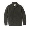 Bristol Shawl Neck Sweater - Moss / Black Melange sold by Filson