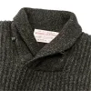 Bristol Shawl Neck Sweater - Moss / Black Melange sold by Filson