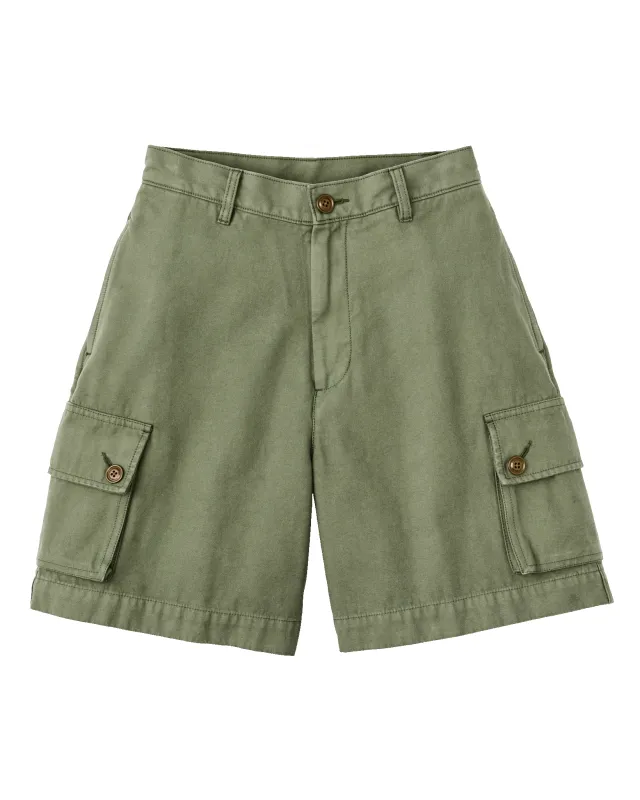 Women's Field Camp Shorts - Army Green sold by Filson
