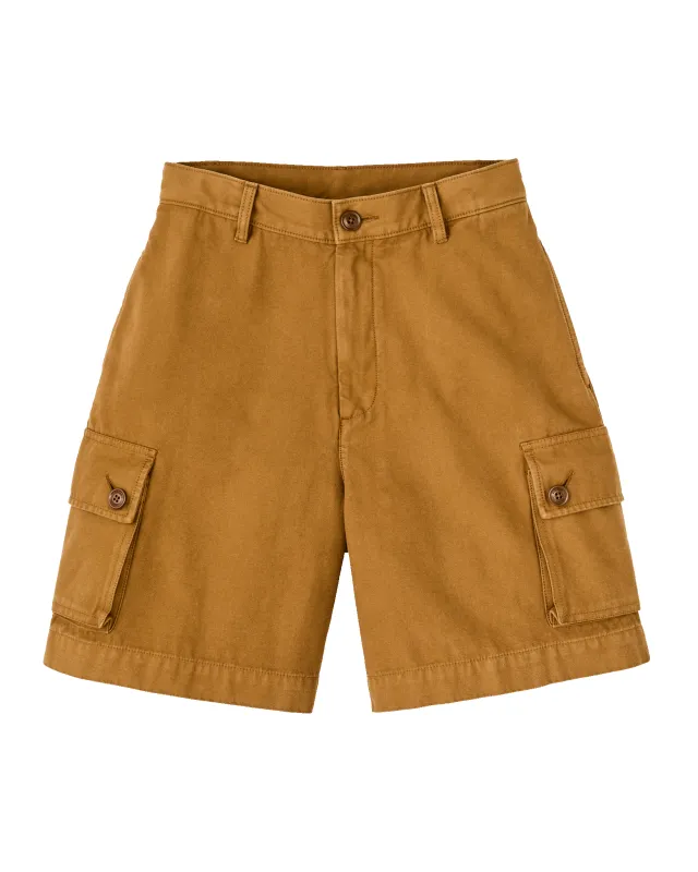 Women's Field Camp Shorts - Dark Ochre sold by Filson