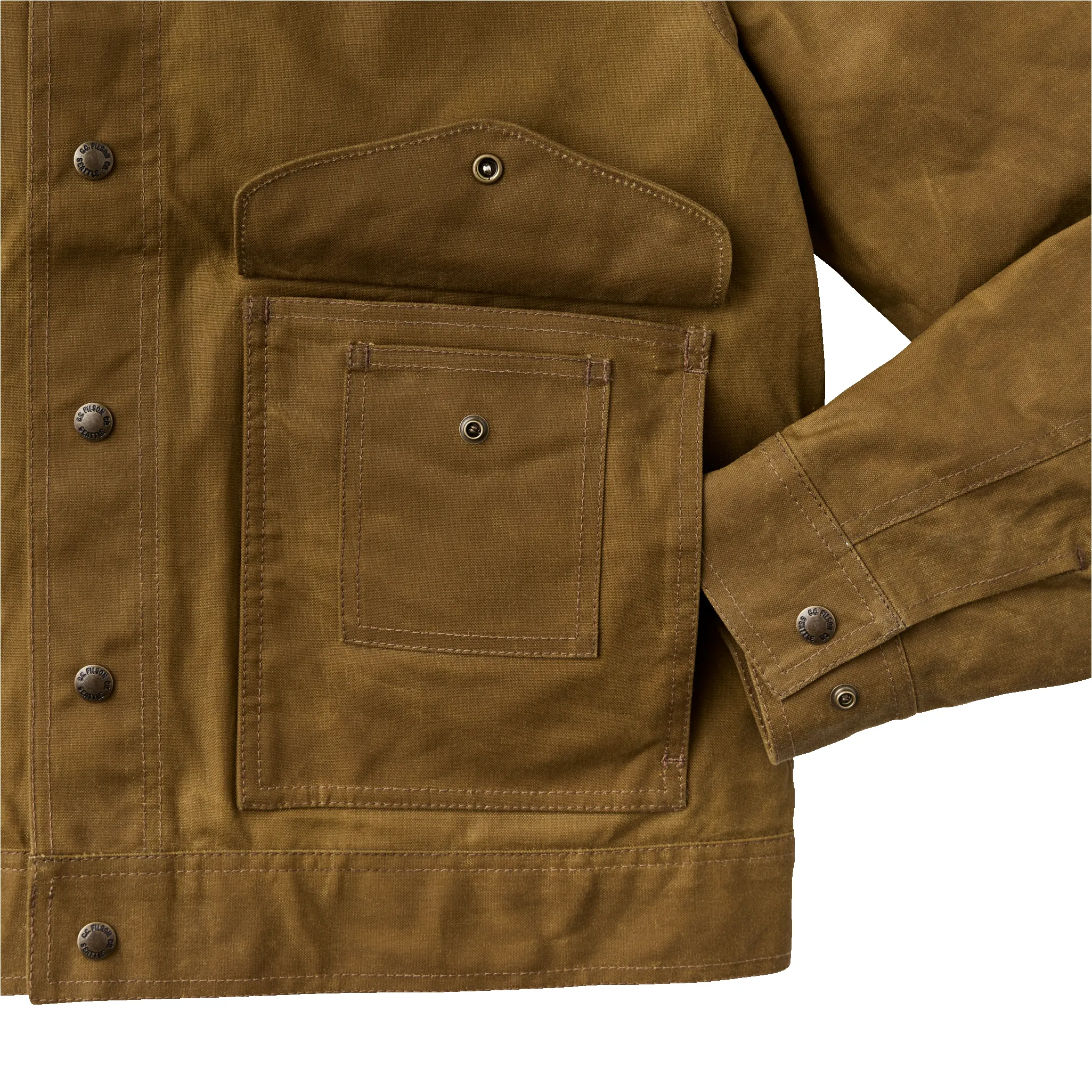 Tin Cloth Work Jacket - Dark Tan sold by Filson product image thumbnail 5