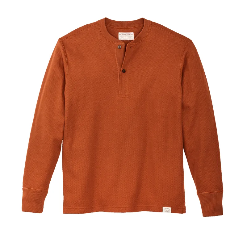 Waffle Knit Henley - Rust sold by Filson