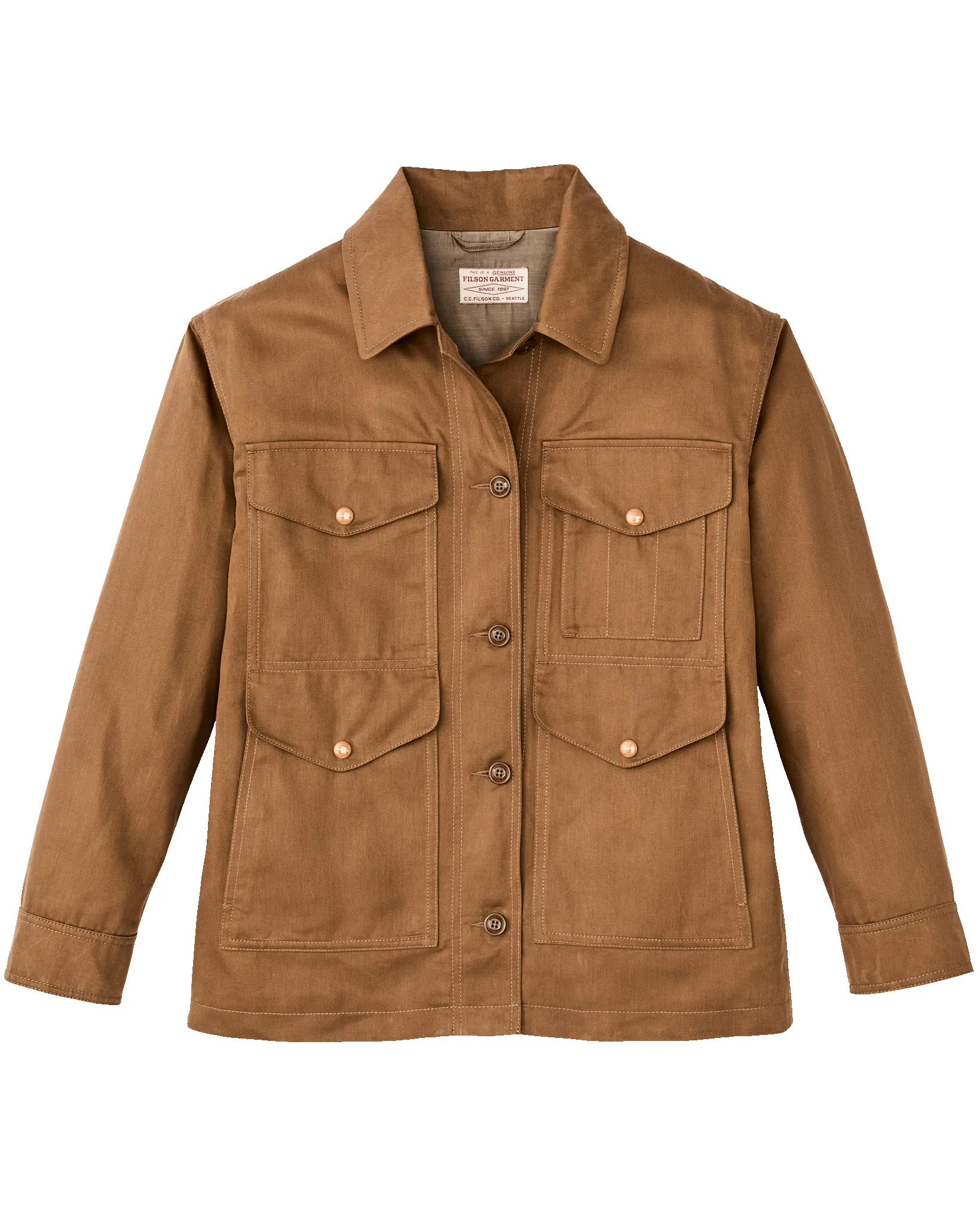 Women's Heritage Cotton Cruiser - Nicotine sold by Filson