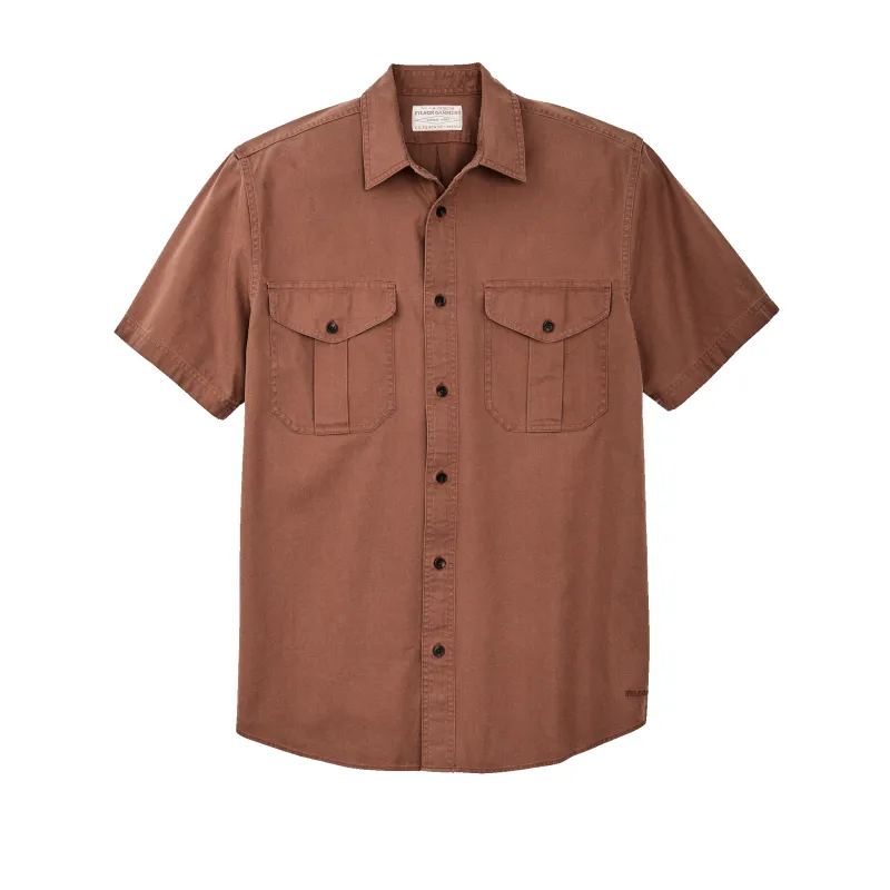 Short Sleeve Lightweight Alaskan Guide Shirt  - Mahogany Brown sold by Filson