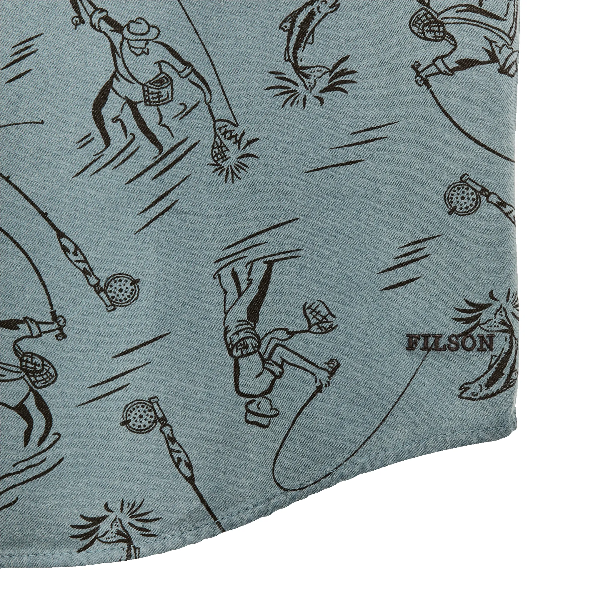 Short Sleeve Lightweight Alaskan Guide Shirt - Blue Gray / Fly Fishing sold by Filson product image thumbnail 5