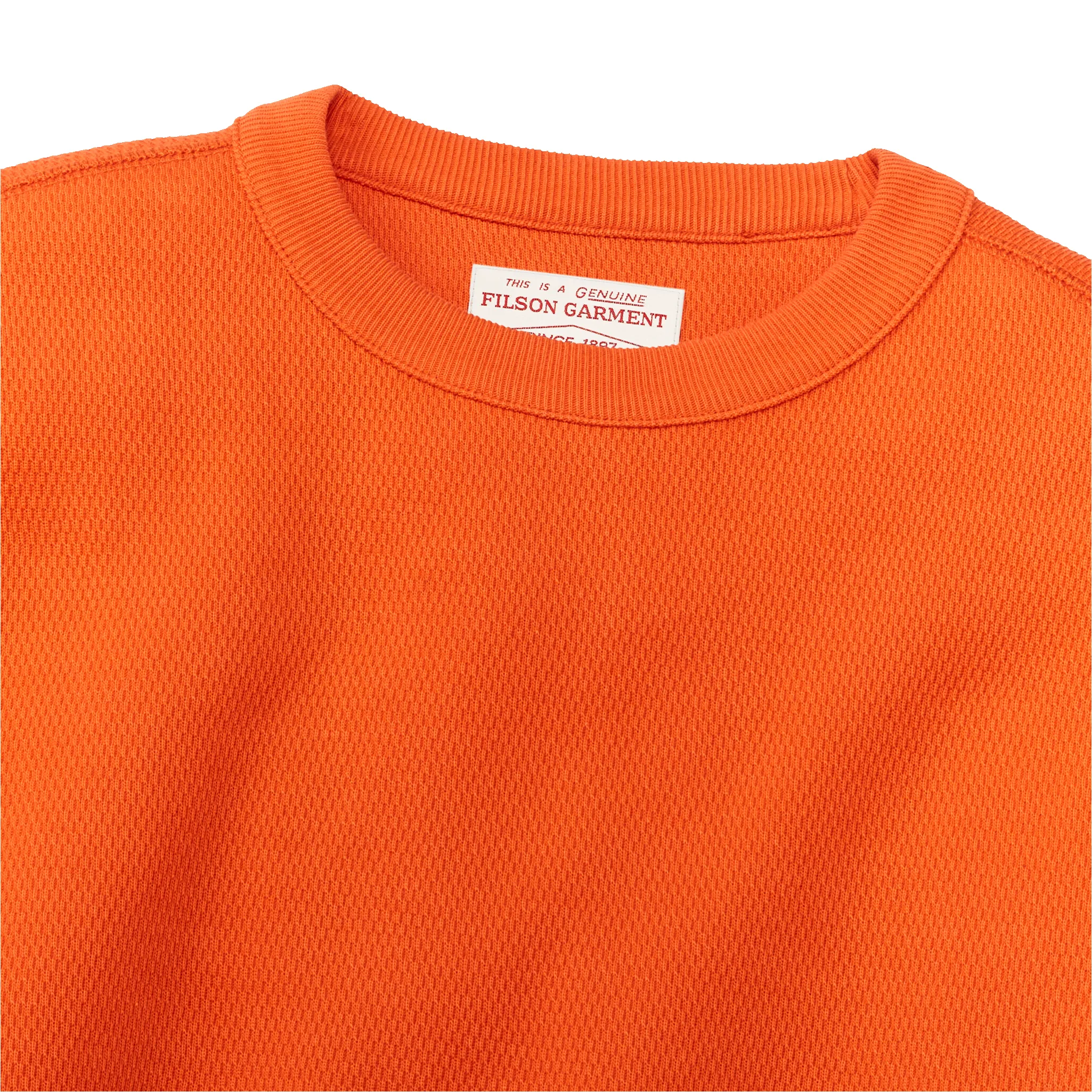 Waffle Knit Thermal Crewneck - Flame sold by Filson product image thumbnail 3