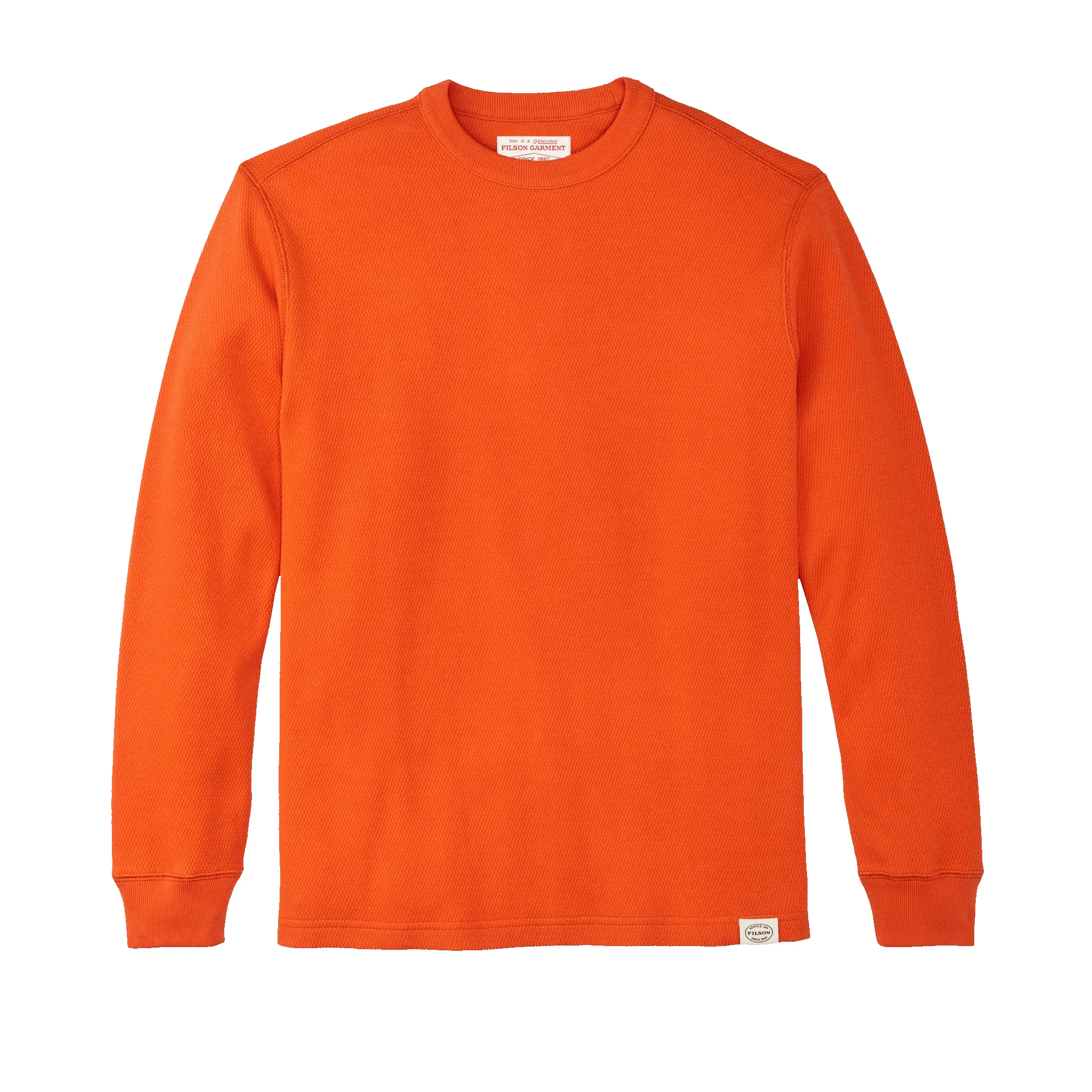 Waffle Knit Thermal Crewneck - Flame sold by Filson