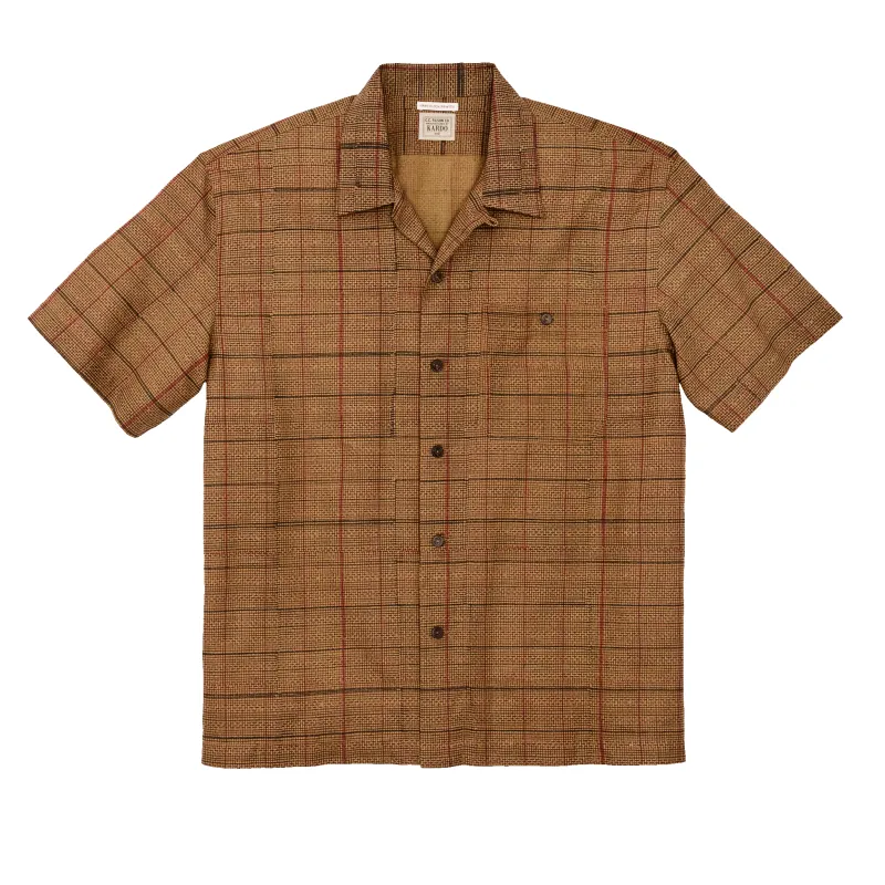 Handprinted Camp Shirt - Natural / Check Print sold by Filson