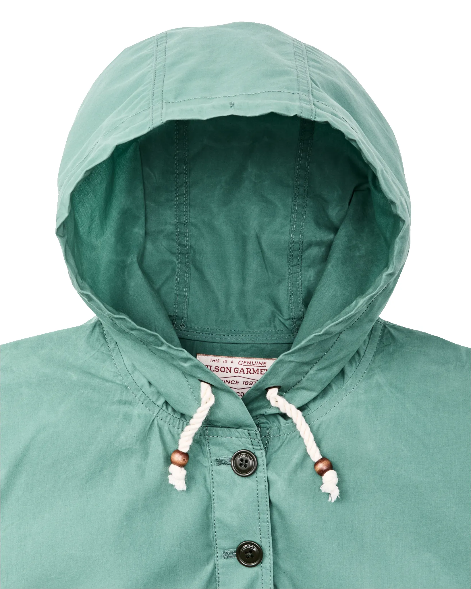 Women's Dry Wax Hooded Popover - Deep Sea sold by Filson product image thumbnail 4
