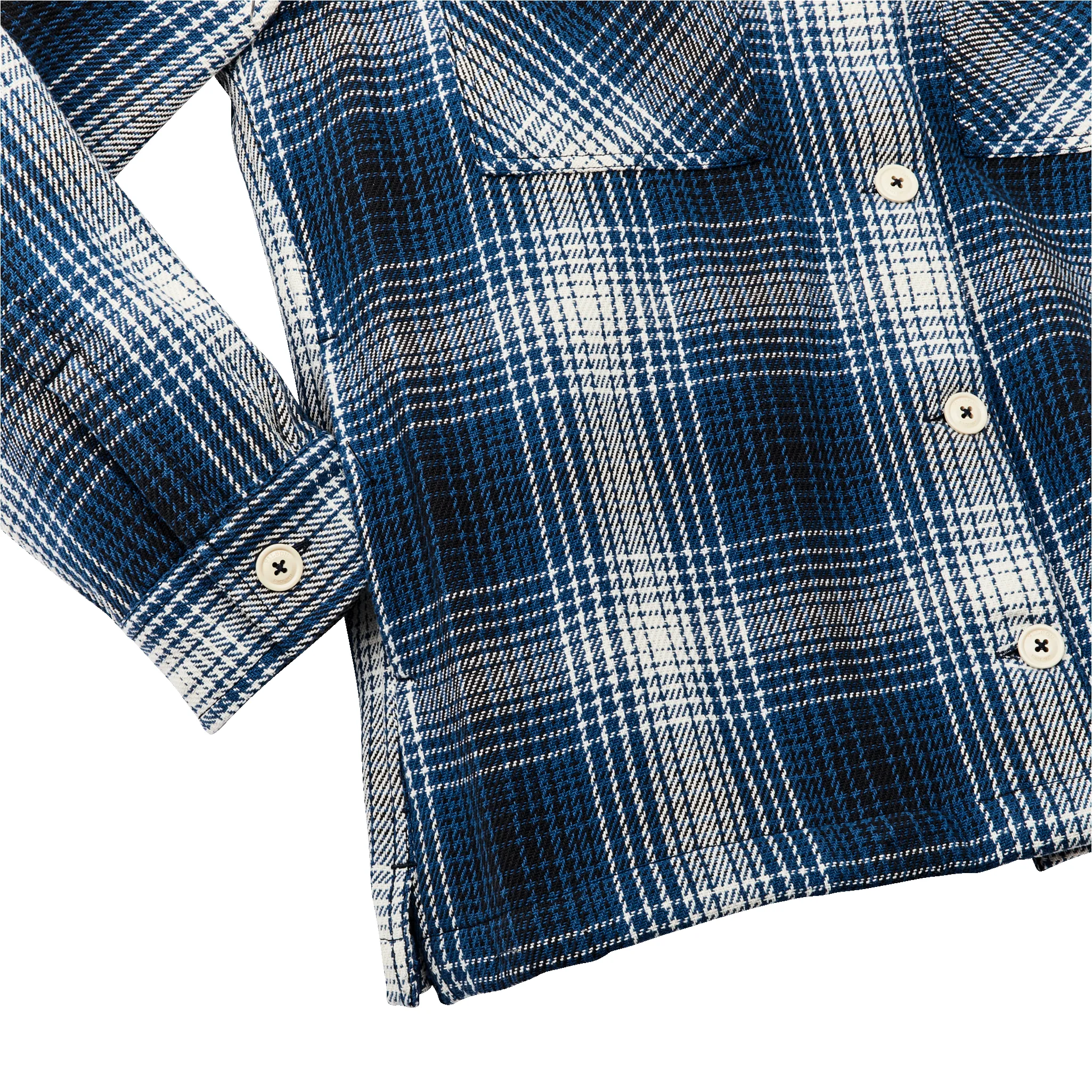 Women's Deer Island Jac-shirt - Cobalt / Natural Shadow Plaid sold by Filson product image thumbnail 5