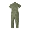 Women's Field Short Sleeve Coverall - Army Green sold by Filson