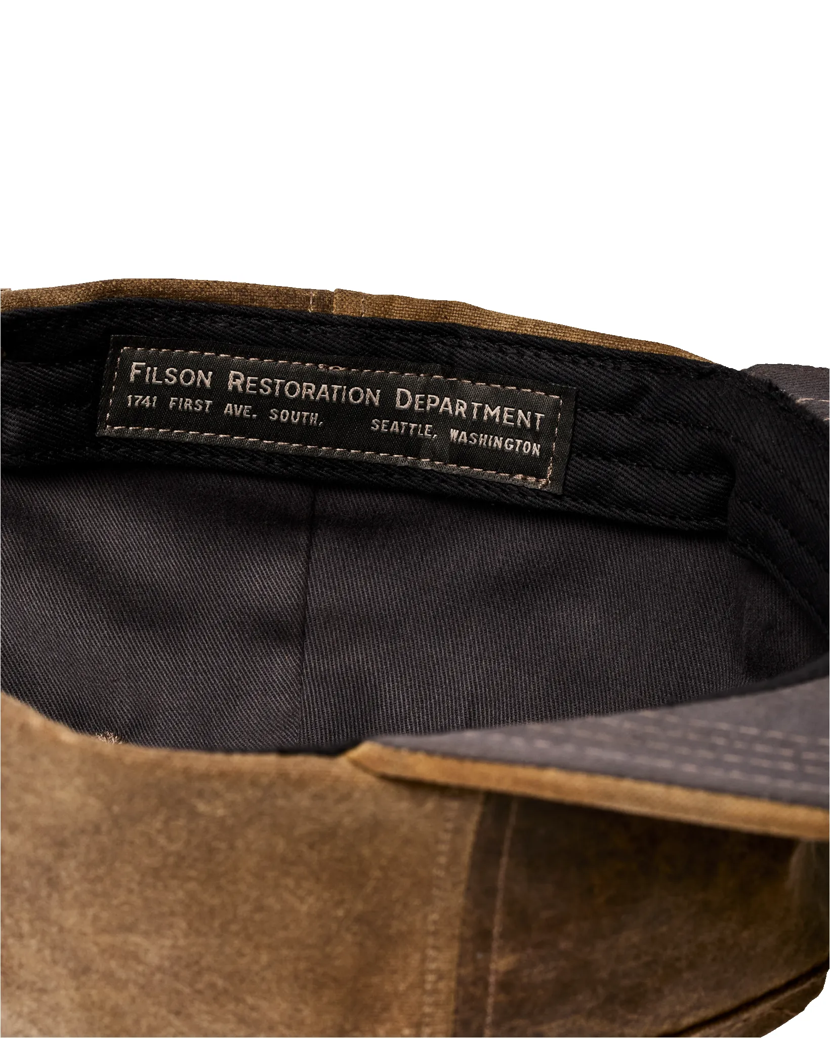 Filson Workshop Reclaimed Tin Cloth Cap - Dark Tan sold by Filson product image thumbnail 4