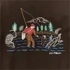 Prospector Embroidered Hoodie - Dark Brown / Fishing sold by Filson
