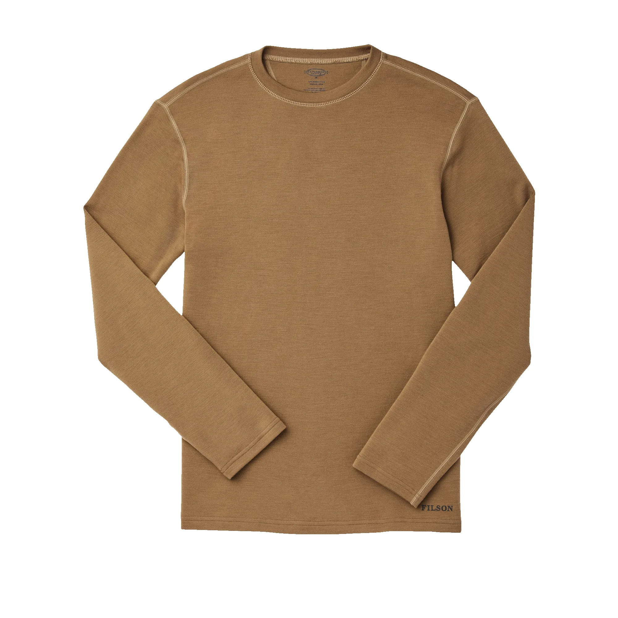 280g Merino Wool Crewneck - Rugged Tan sold by Filson