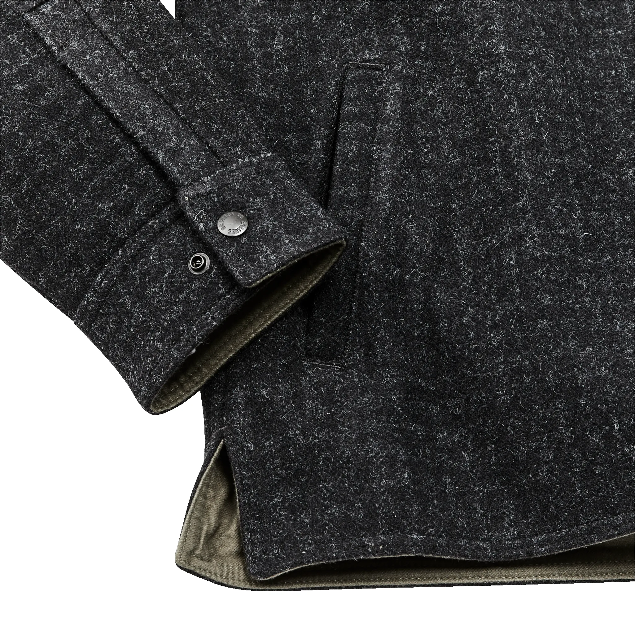 Lined Mackinaw Wool Jac Shirt - Black Marl / Heather Check sold by Filson product image thumbnail 4
