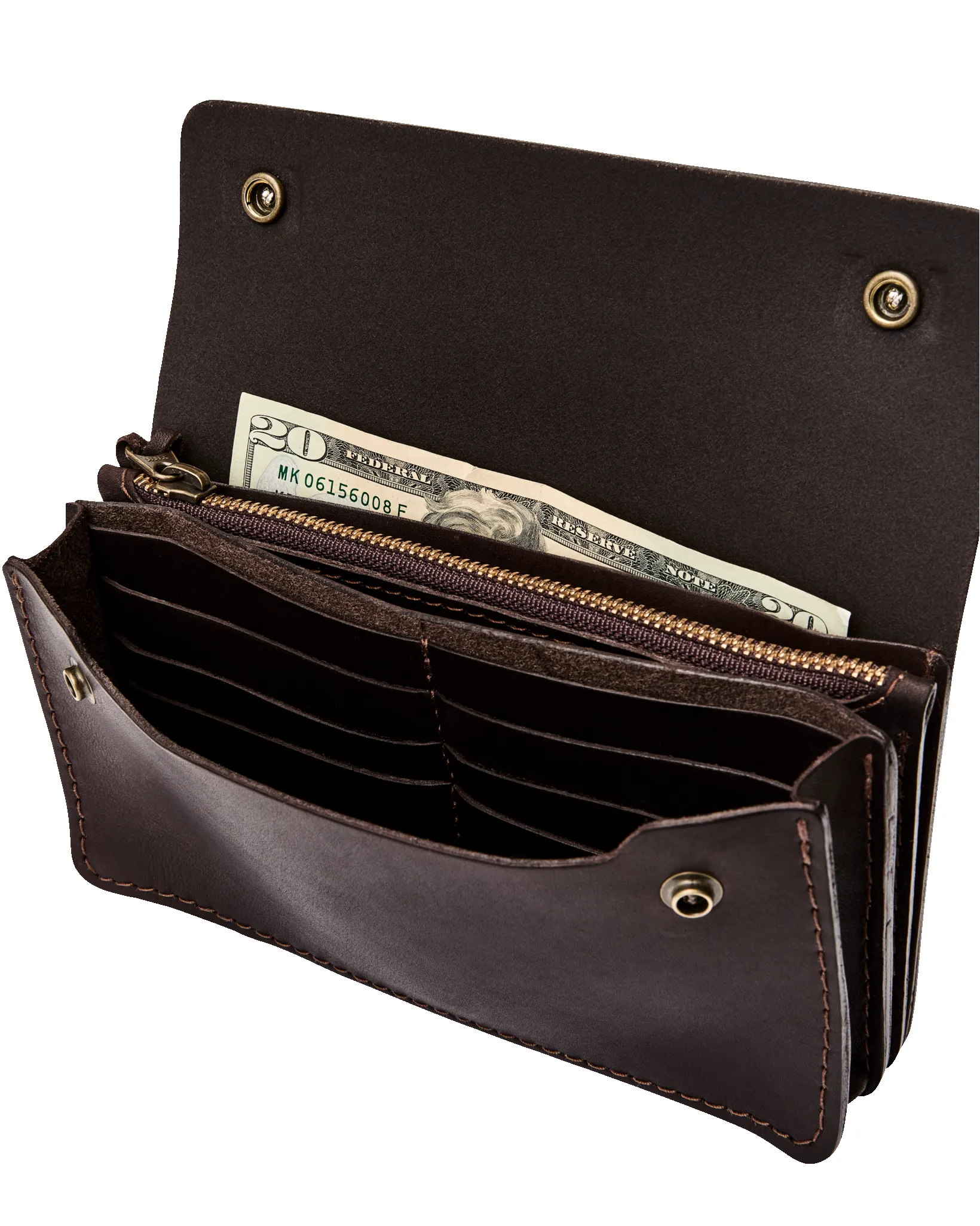 Filson Workshop Long Snap Wallet - Sierra Brown sold by Filson product image thumbnail 5