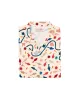Women's Short Sleeve Camp Shirt - Natural / Whale Print sold by Filson