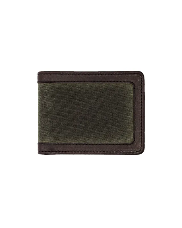 Tin Cloth Outfitter Wallet - Otter Green sold by Filson