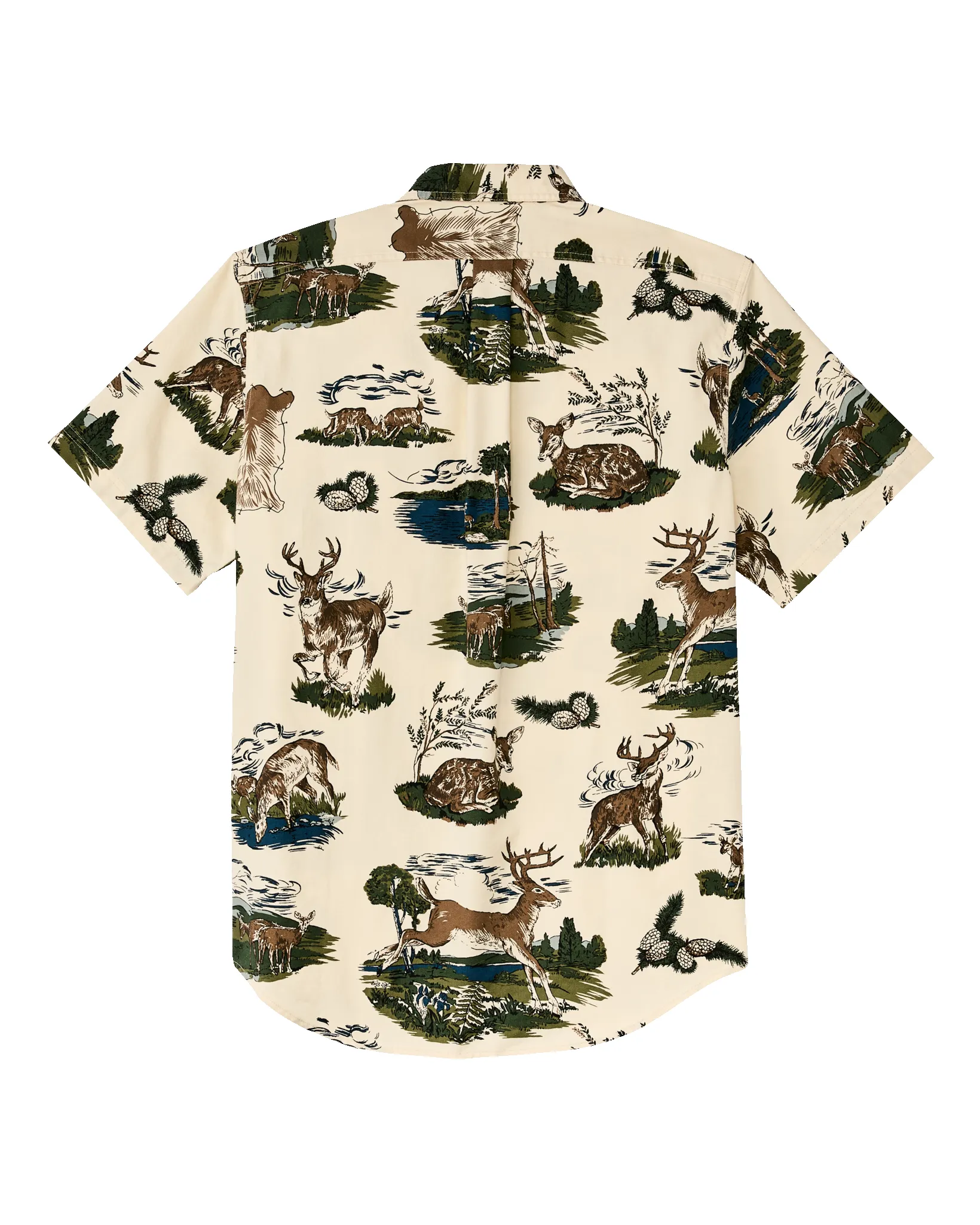 Short Sleeve Lightweight Alaskan Guide Shirt - Vintage White / Deer sold by Filson product image thumbnail 2