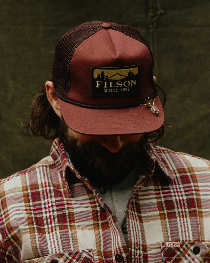 Trucker Mesh Cap - Redwood / Scenic sold by Filson