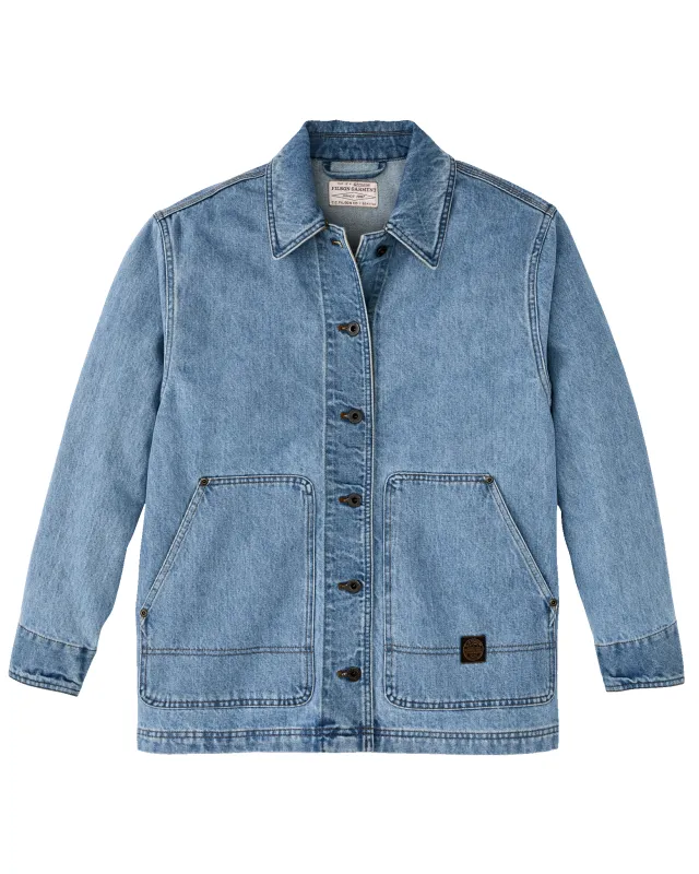 Women's Denim Barn Coat - Stone Wash Indigo sold by Filson