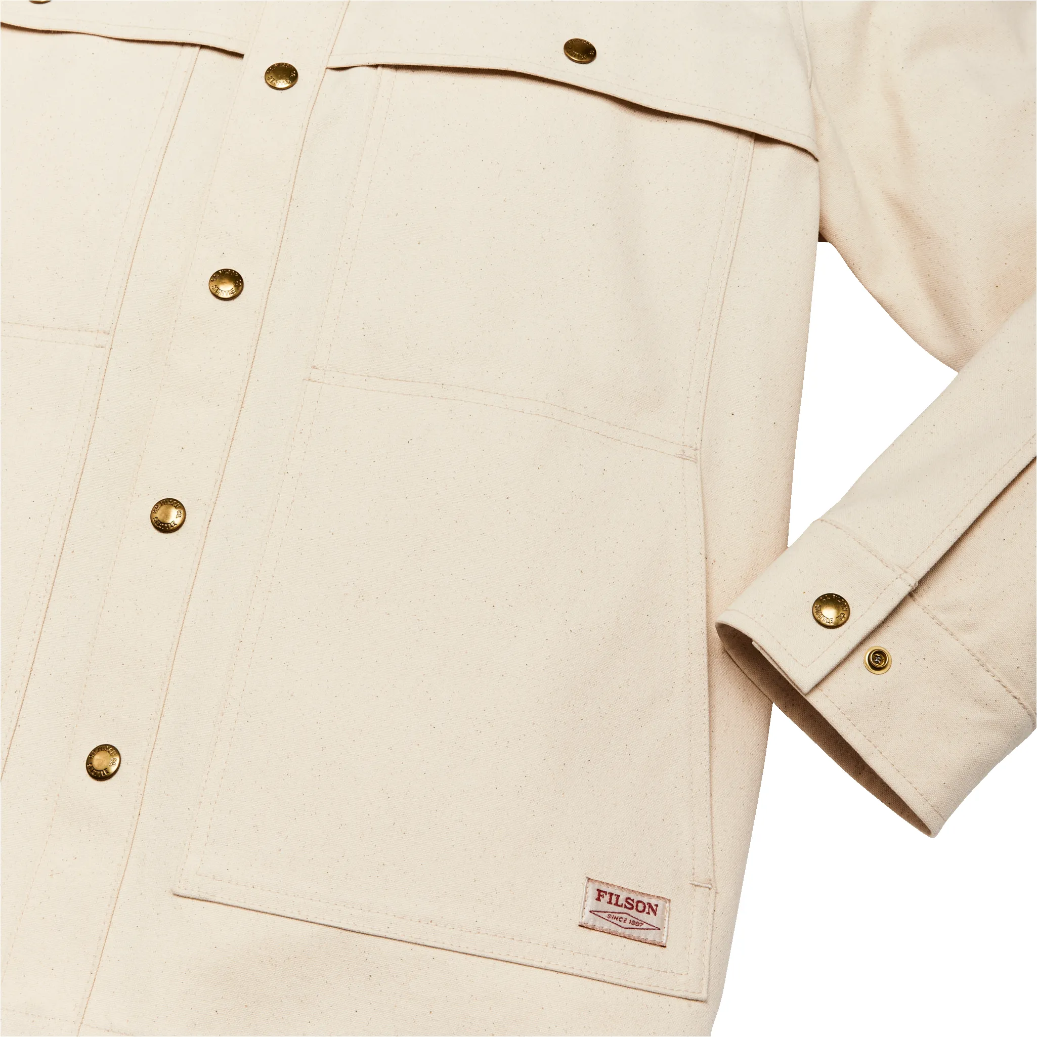 Dry Tin Cloth Forester Jac-shirt - Natural Seed sold by Filson product image thumbnail 5