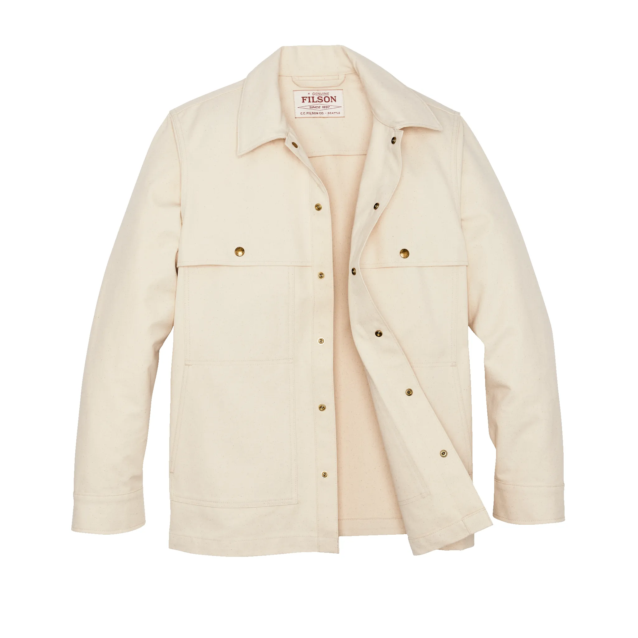 Dry Tin Cloth Forester Jac-shirt - Natural Seed sold by Filson product image thumbnail 3