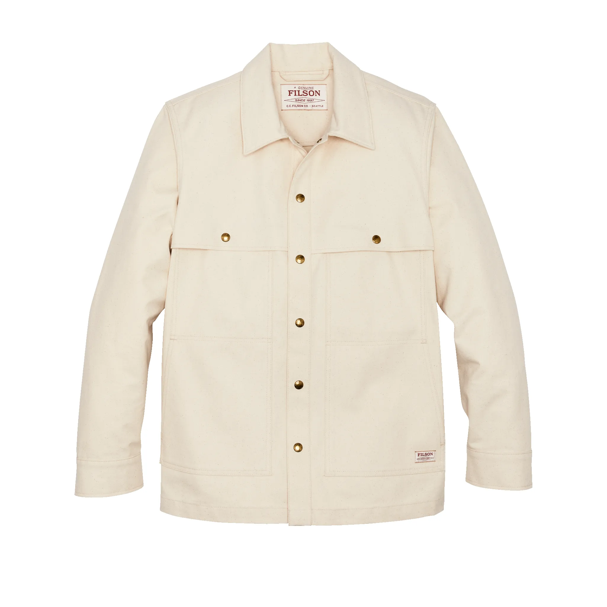 Dry Tin Cloth Forester Jac-shirt - Natural Seed sold by Filson