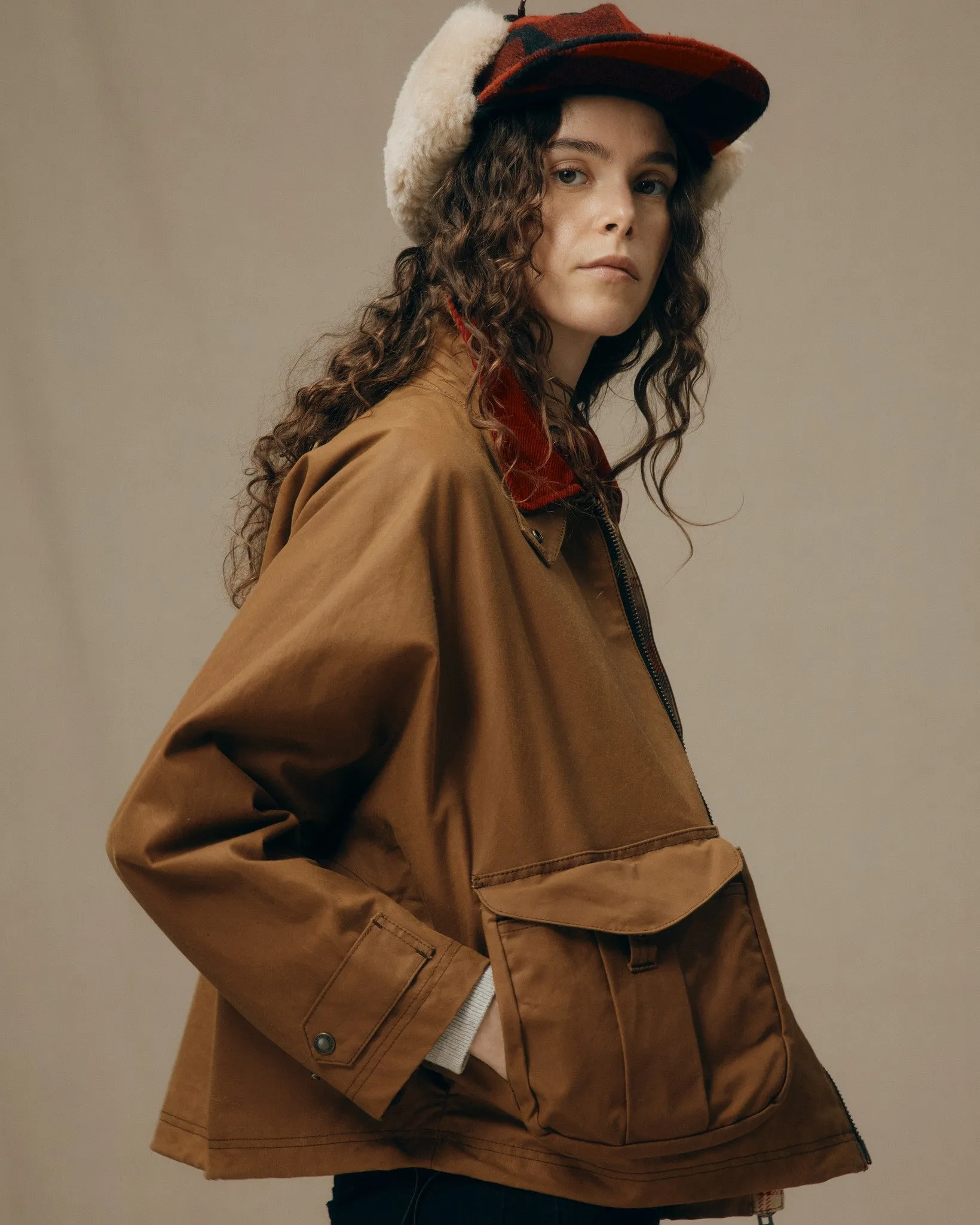 Women's Shelter Cloth Short Work Jacket - Rugged Tan sold by Filson product image thumbnail 3