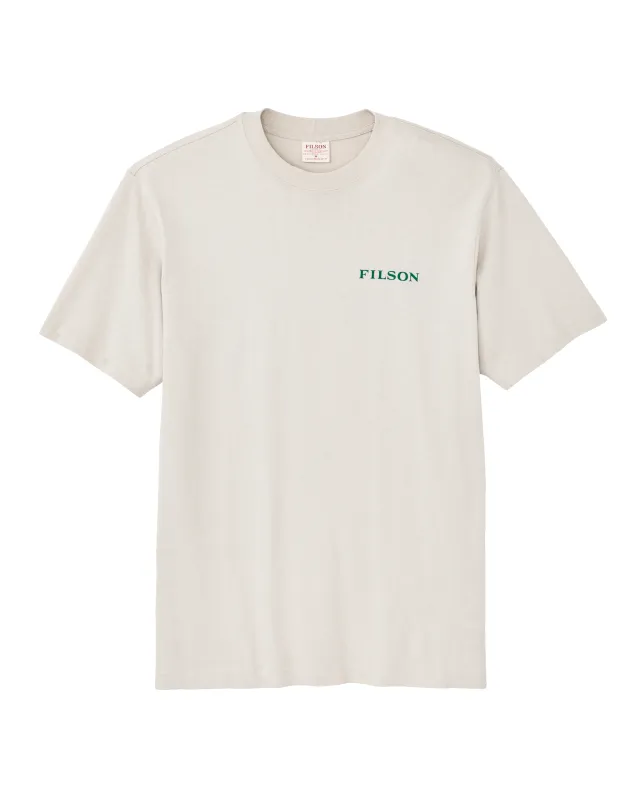 Frontier Logo T-shirt - Cliff Gray / Scenic Mark sold by Filson