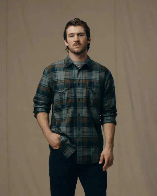 Lightweight Alaskan Guide Shirt - Gray / Navy / Multi Plaid sold by Filson