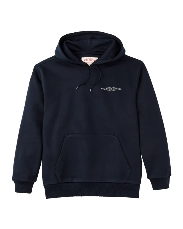 Prospector Graphic Hoodie - Night Sky / Diamond sold by Filson