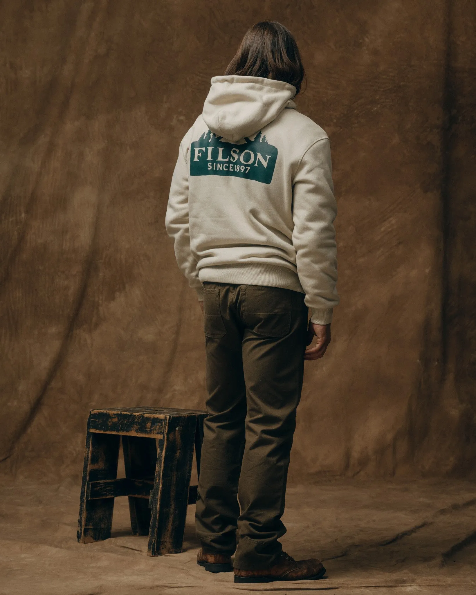 Prospector Graphic Hoodie - Cliff Gray / Scenic sold by Filson product image thumbnail 2