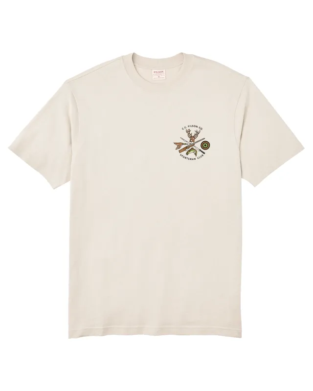 Short Sleeve Sportsman Club Graphic T-shirt (frontier) - Cliff Gray / Sportsman Club sold by Filson