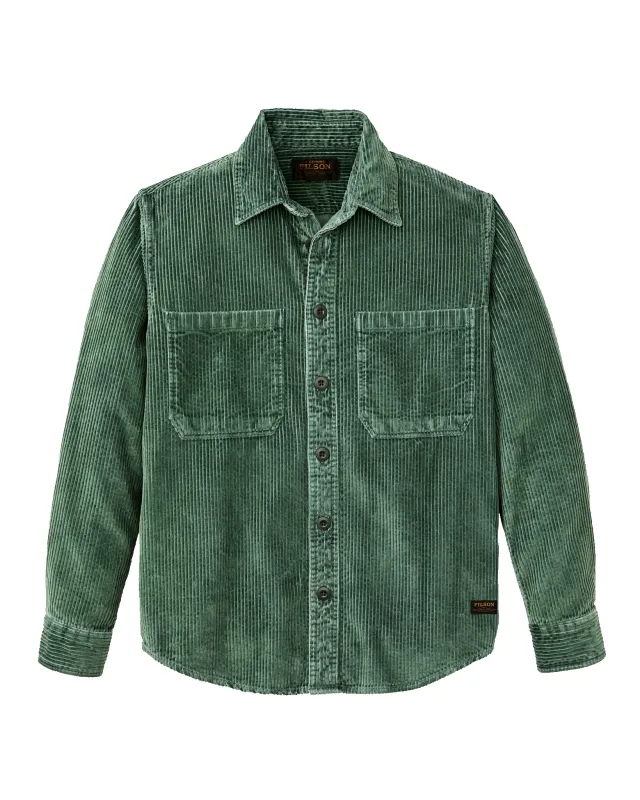 6-wale Corduroy Shirt - Seabed Green sold by Filson