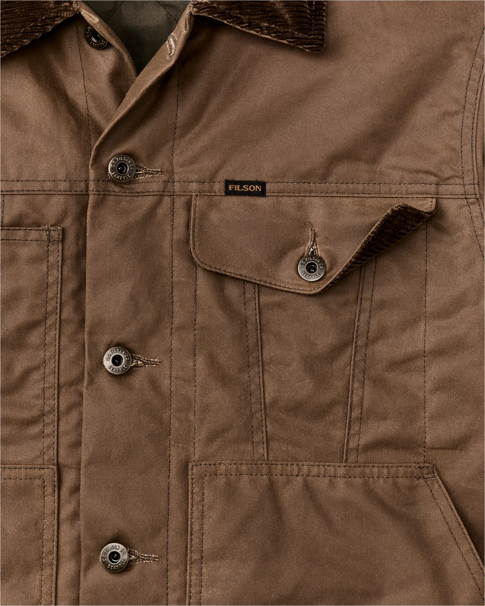 Insulated Short Cruiser Jacket - Dark Brown sold by Filson product image thumbnail 4