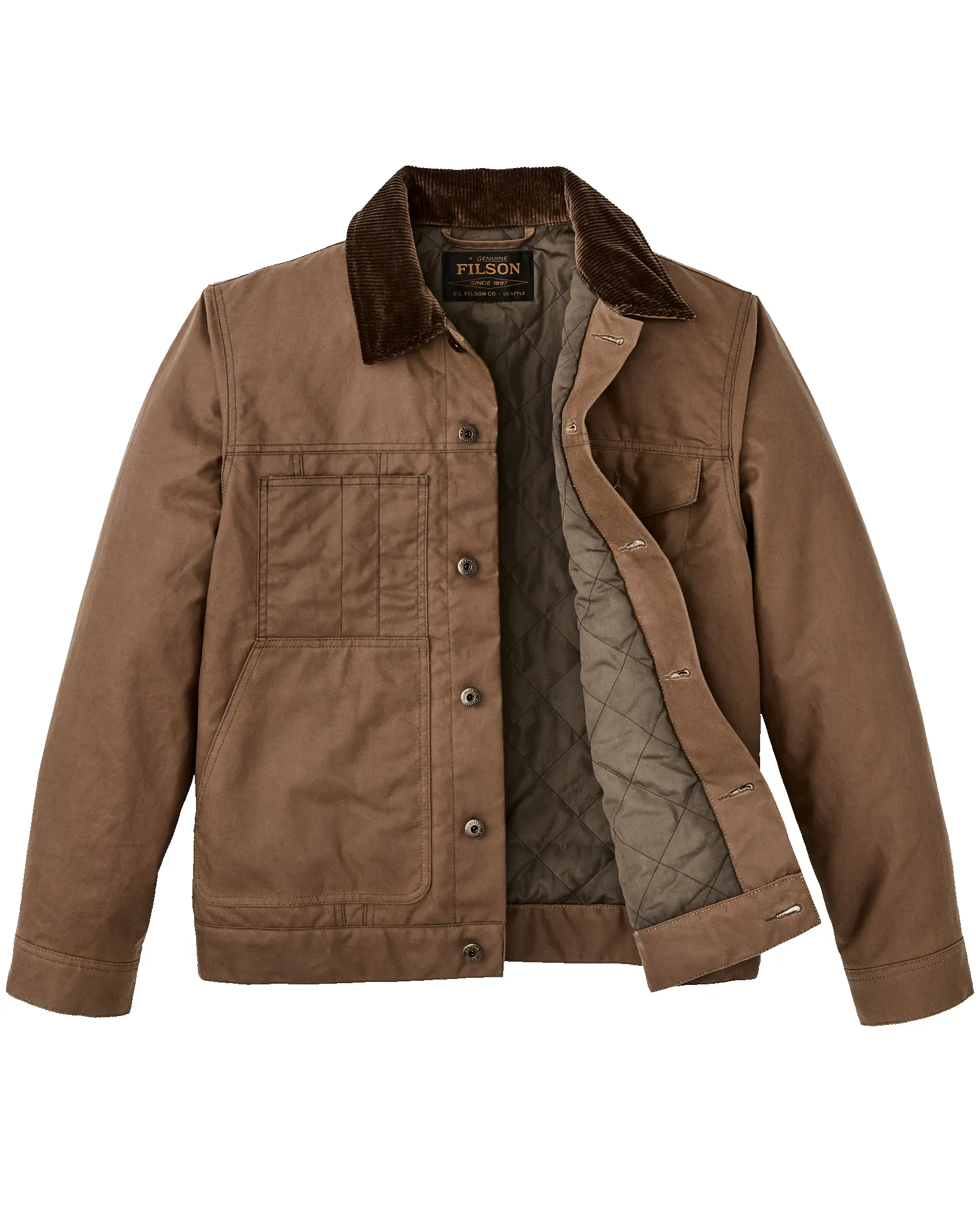 Insulated Short Cruiser Jacket - Dark Brown sold by Filson product image thumbnail 3