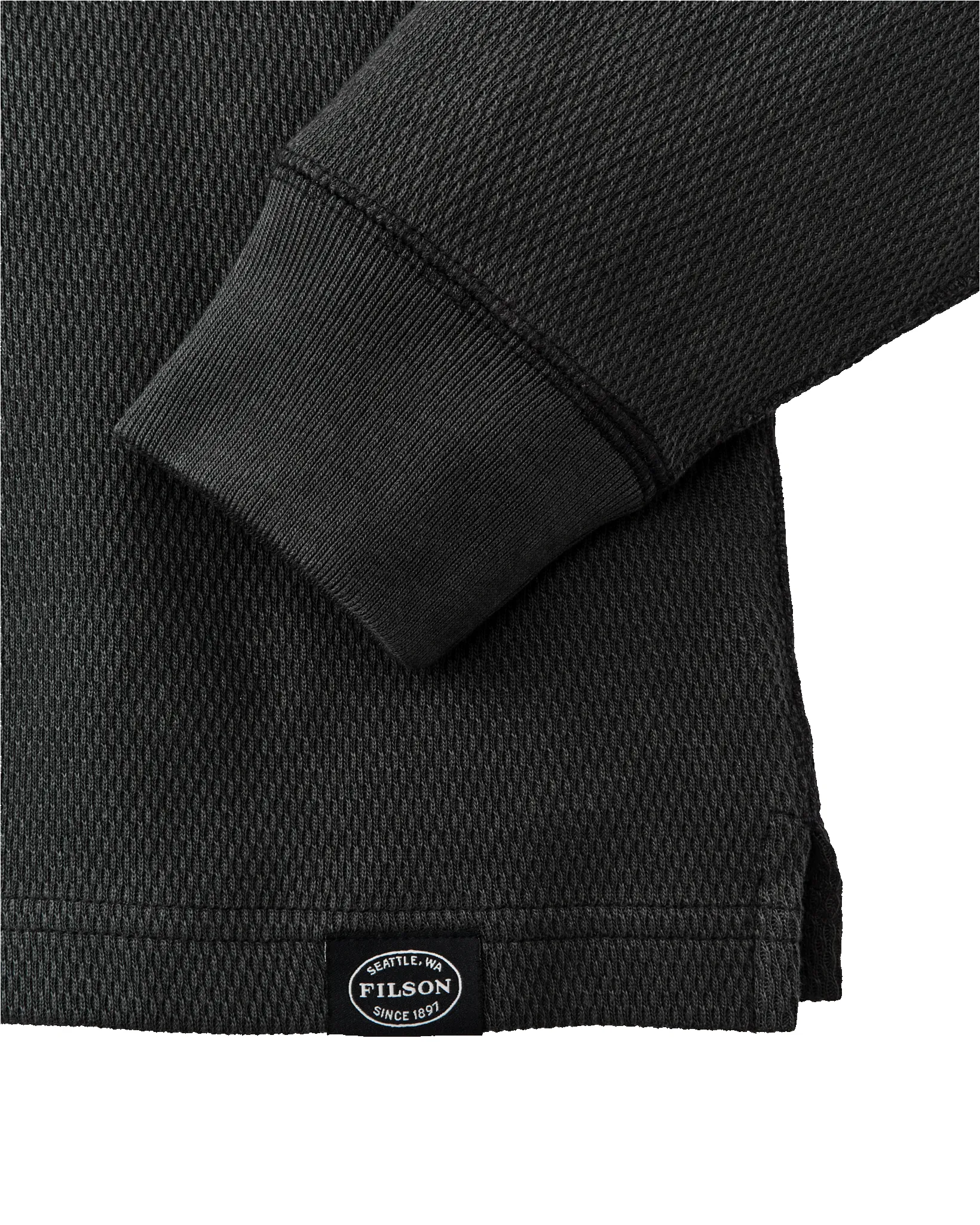 Waffle Knit Thermal Crewneck - Faded Black sold by Filson product image thumbnail 3